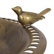 preview thumbnail 3 of 7, Costway Antique Gold Freestanding Pedestal Bird Bath Feeder Outdoor