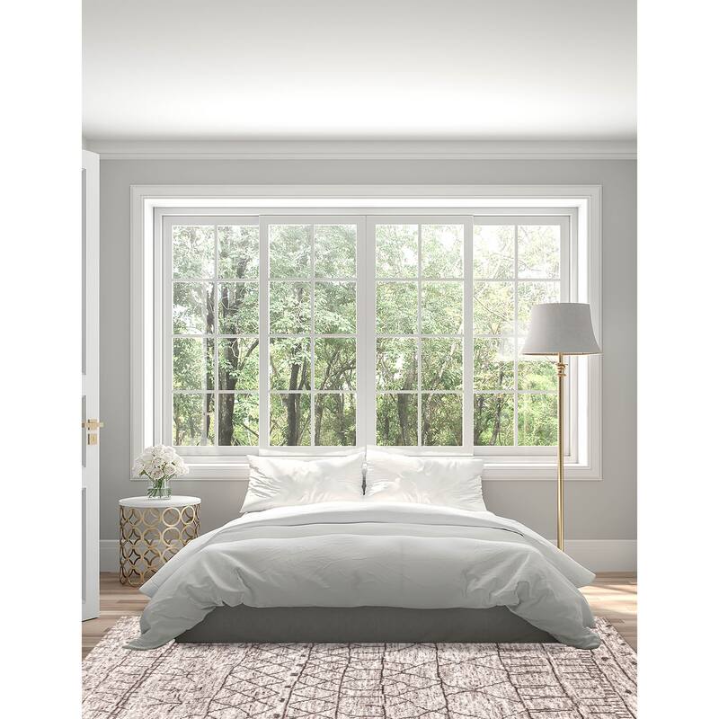 ECARPETGALLERY Hand-knotted Tangier Grey Wool Rug - 5'6 x 7'6