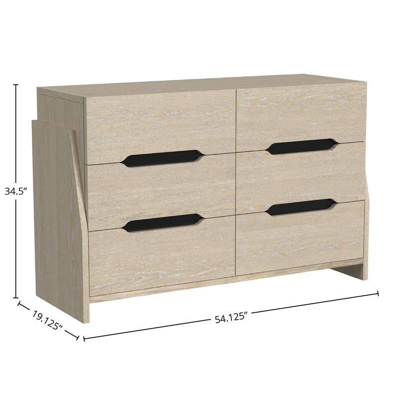 Darby Solid Wood 6-Drawer Dresser