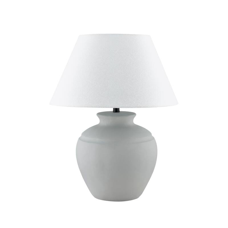 Bolton 26" Table Lamp with Linen Shade, Gray