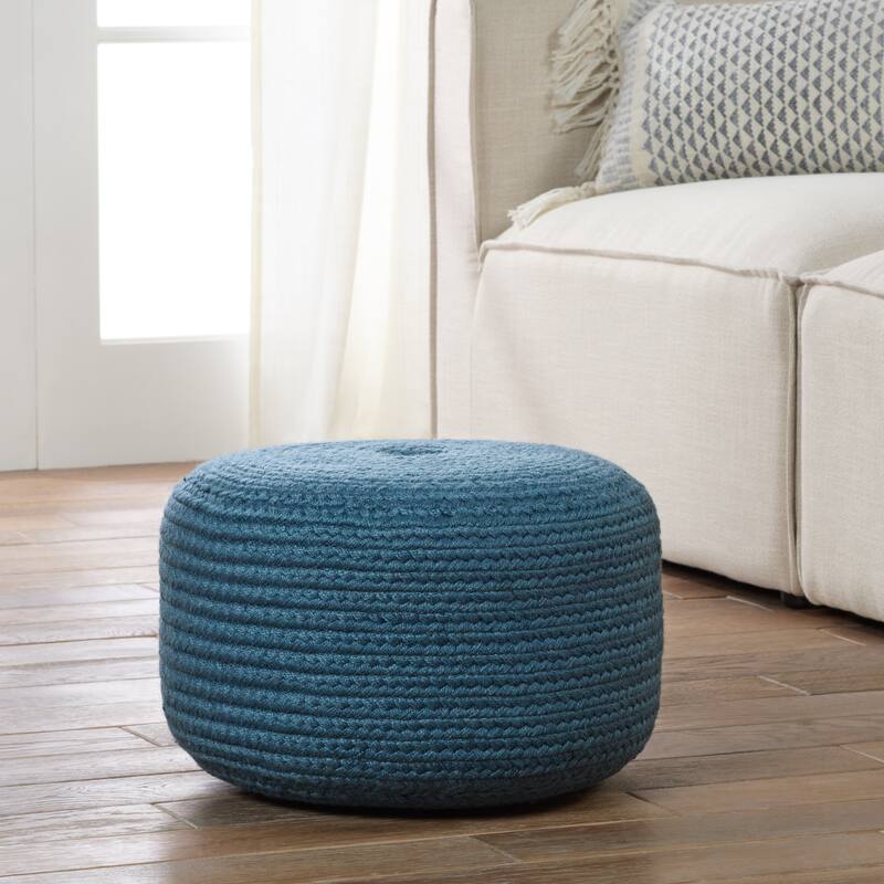 Santa Rosa Indoor and Outdoor Cylinder Pouf - 18"X18"X12"