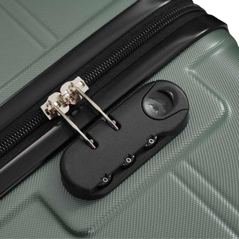 6 Piece Luggage Set, with Double Spinner Wheels Handle Password Lock, 14 IN Cosmetic Case 20/24/28 IN Luggages with Bag