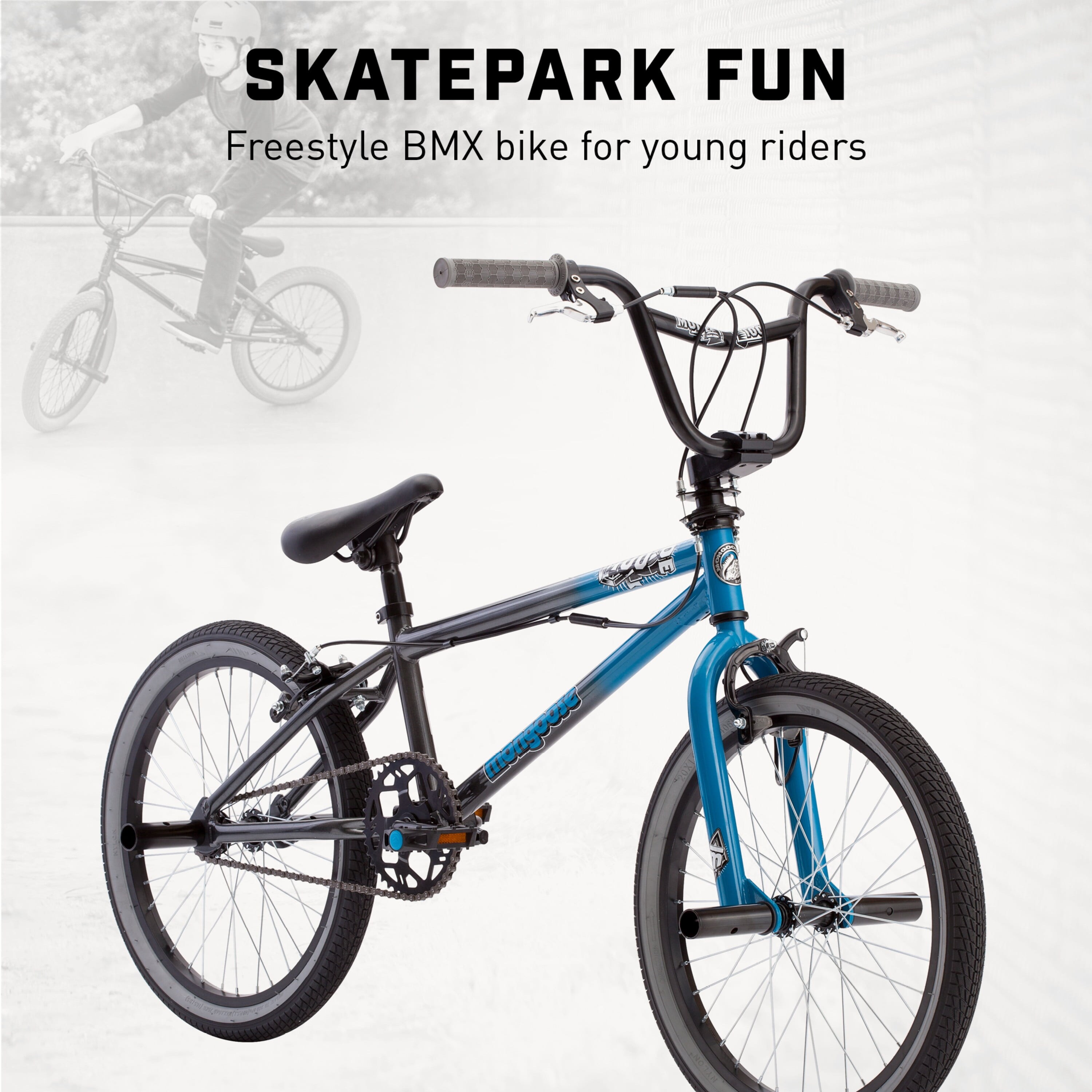 Mode 100 Freestyle BMX Bike, 20-inch wheels, single speed, Blue / Grey -  Bed Bath & Beyond - 36783643