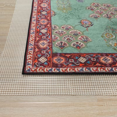 Non-Slip Gripper Mat Floor Protector Indoor Area Rug Pad - Beige