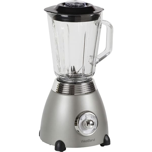 West Bend Blender RetroStyled 3 Speeds with 48 oz Glass Blending Jar