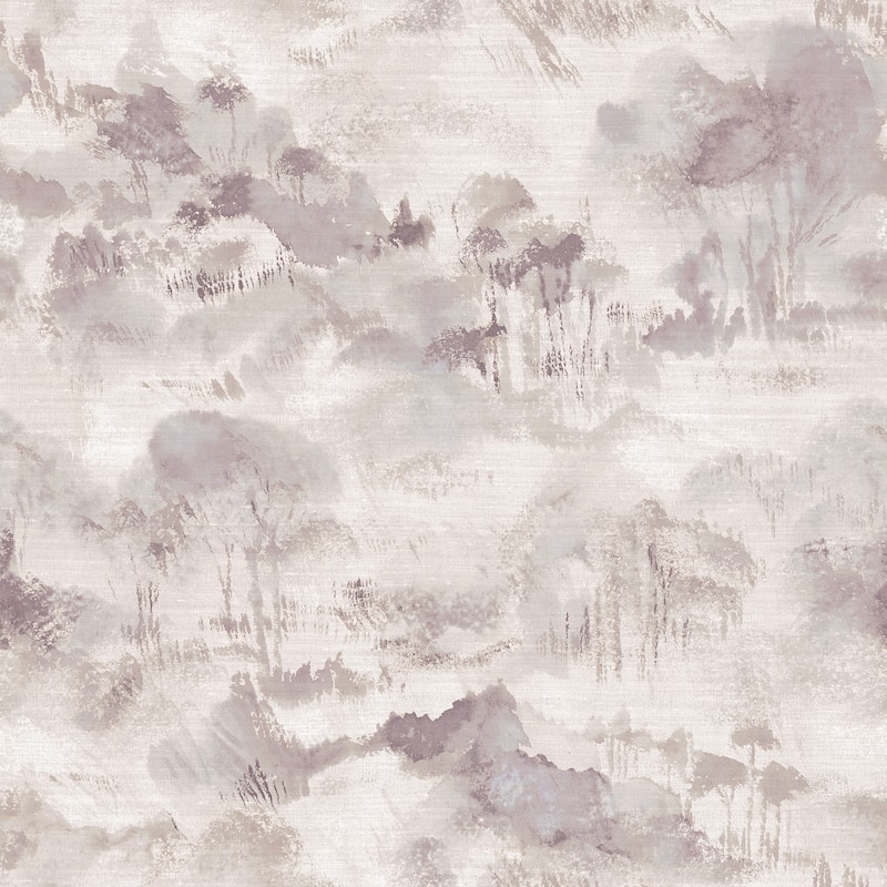 Scott Living Nara Grey Grey Toile Wallpaper