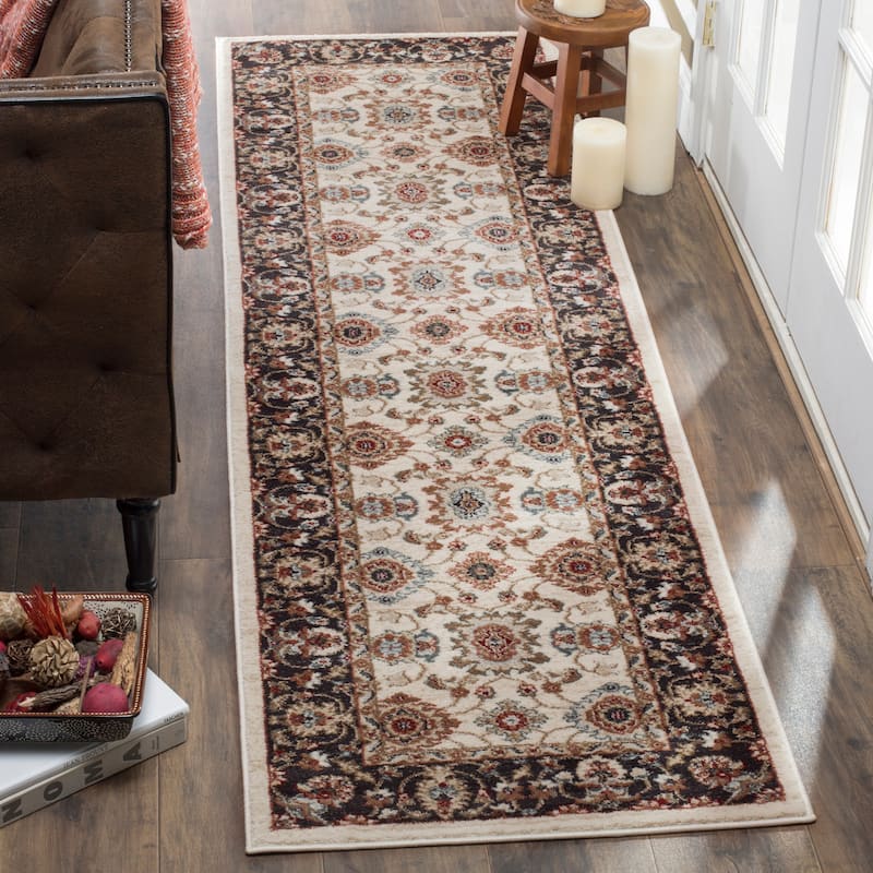 SAFAVIEH Lyndhurst Marylin Traditional Oriental Rug - 2'3" x 8' Runner - Cream/Navy