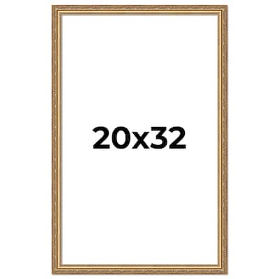 20x32 Frame Red Solid Wood Picture Frame Width 1.75 Inches | Interior Frame Depth 1 13/16 Inches