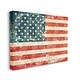 preview thumbnail 3 of 8, Stupell Rustic American Flag Canvas Wall Art Design by Peter Horjus