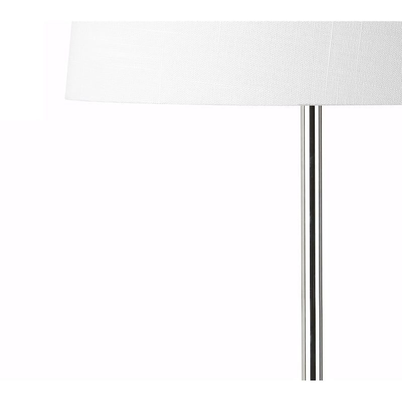 Bamboo Lotus 25" Crystal LED Table Lamp, Smoke Gray/Chrome by JONATHAN Y