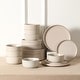 preview thumbnail 2 of 5, Earth & Clay Amber Stoneware Dinnerware Set