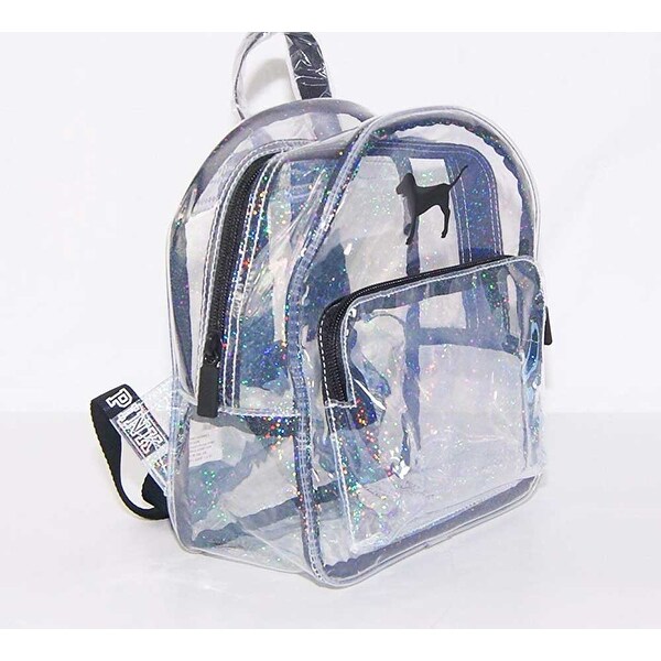 victoria's secret pink glitter backpack