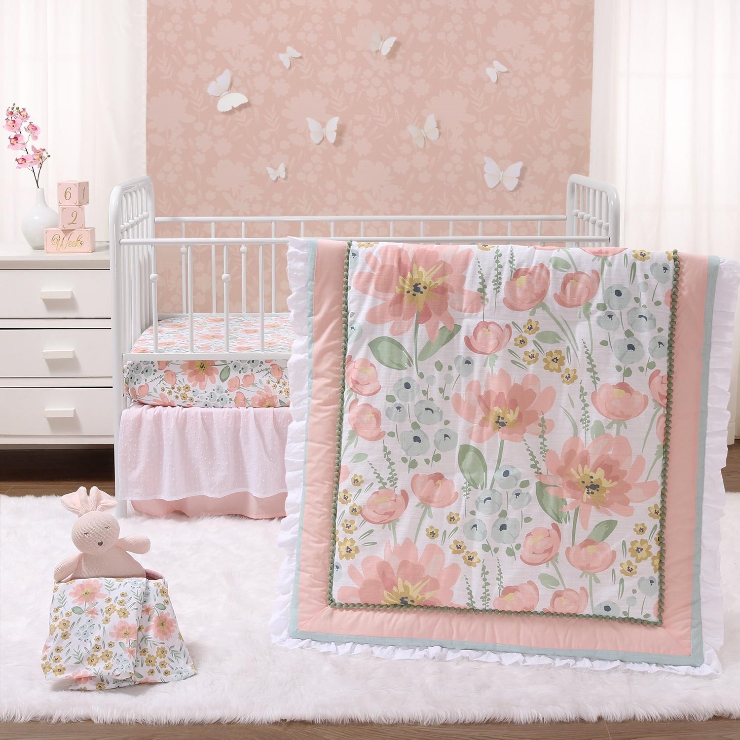 NoJo Ballerina Bows 4 Piece Nursery Crib Bedding Set Bed Bath Beyond 40460202