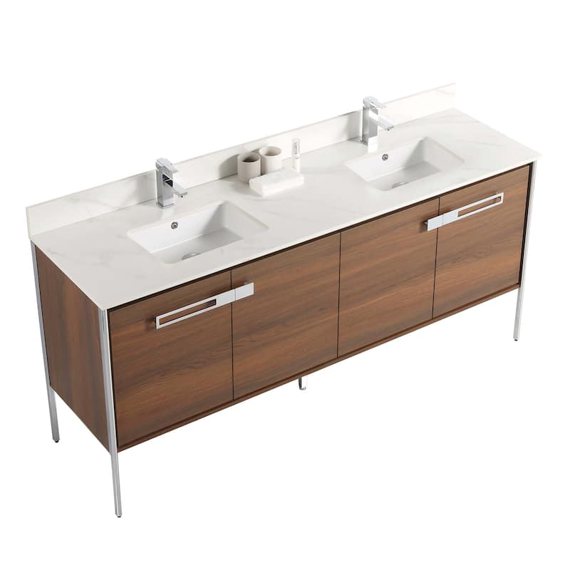 Fine Fixtures Oakville Bathroom Vanity with White Ceramic Sink