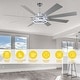 preview thumbnail 41 of 118, 20"/24"/72" Oaks Aura Cotti Low Profile Dimmable Smart Ceiling Fan with Lights 6-Speed Flush Mount Modern Remote