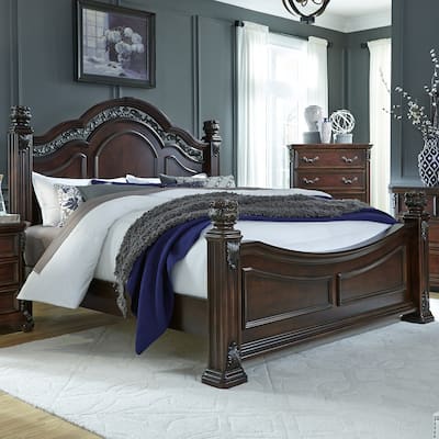 Messina Estates Cognac Poster Bed