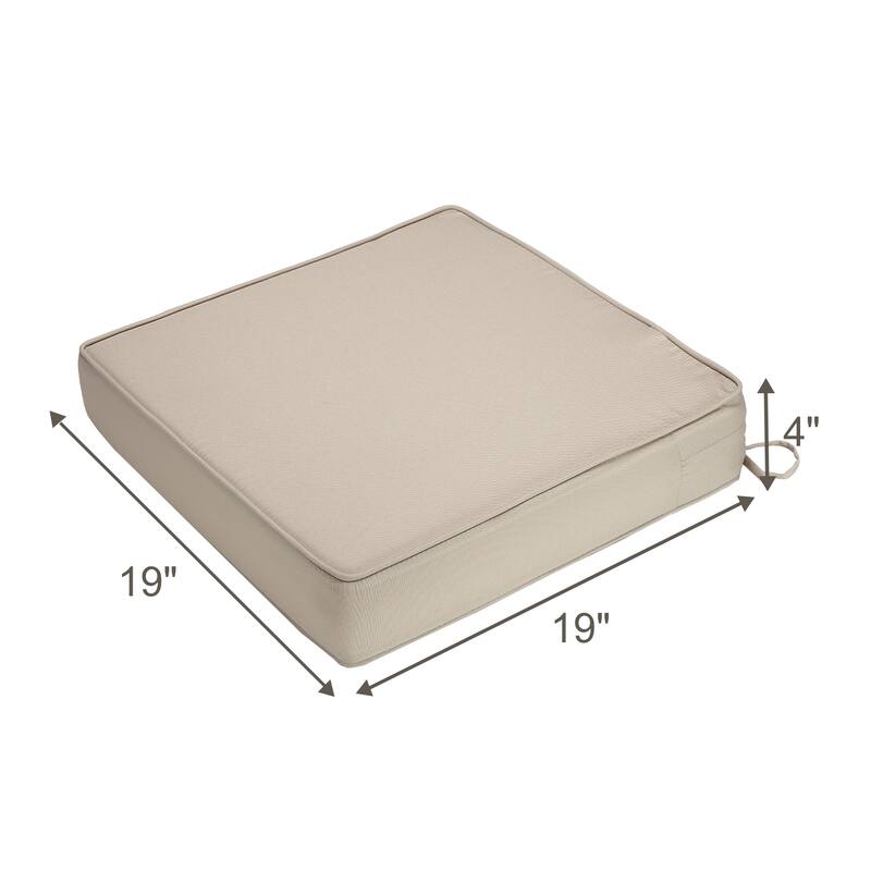 Patio Chair Cushion for Outdoor Furniture 19x19x4 Inch