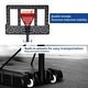 preview thumbnail 11 of 10, Moasis Outdoor Portable Basketball Hoop and Base Stand Adjustable 4.4-10ft Height