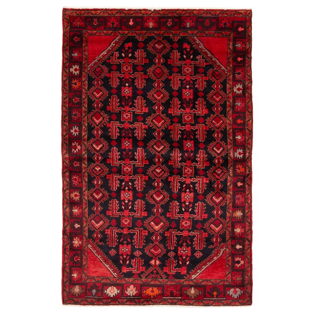 ECARPETGALLERY Hand-knotted Andelz Taupe Wool Rug - 4'6 x 6'11