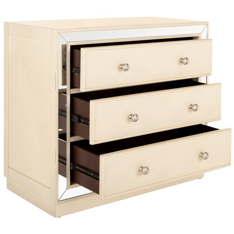 SAFAVIEH Amey Mirrored 3-Drawer Chest