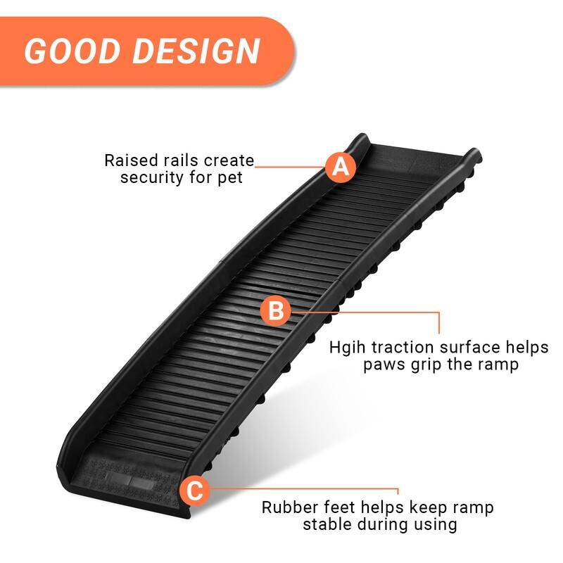 Plastic Folding Dog Ramp & Stairs