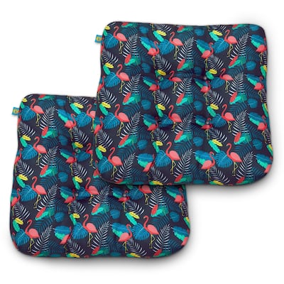 Duck Covers Water-Resistant Indoor/Outdoor Seat Cushions, 19 x 19 x 5 Inch, 2 Pack