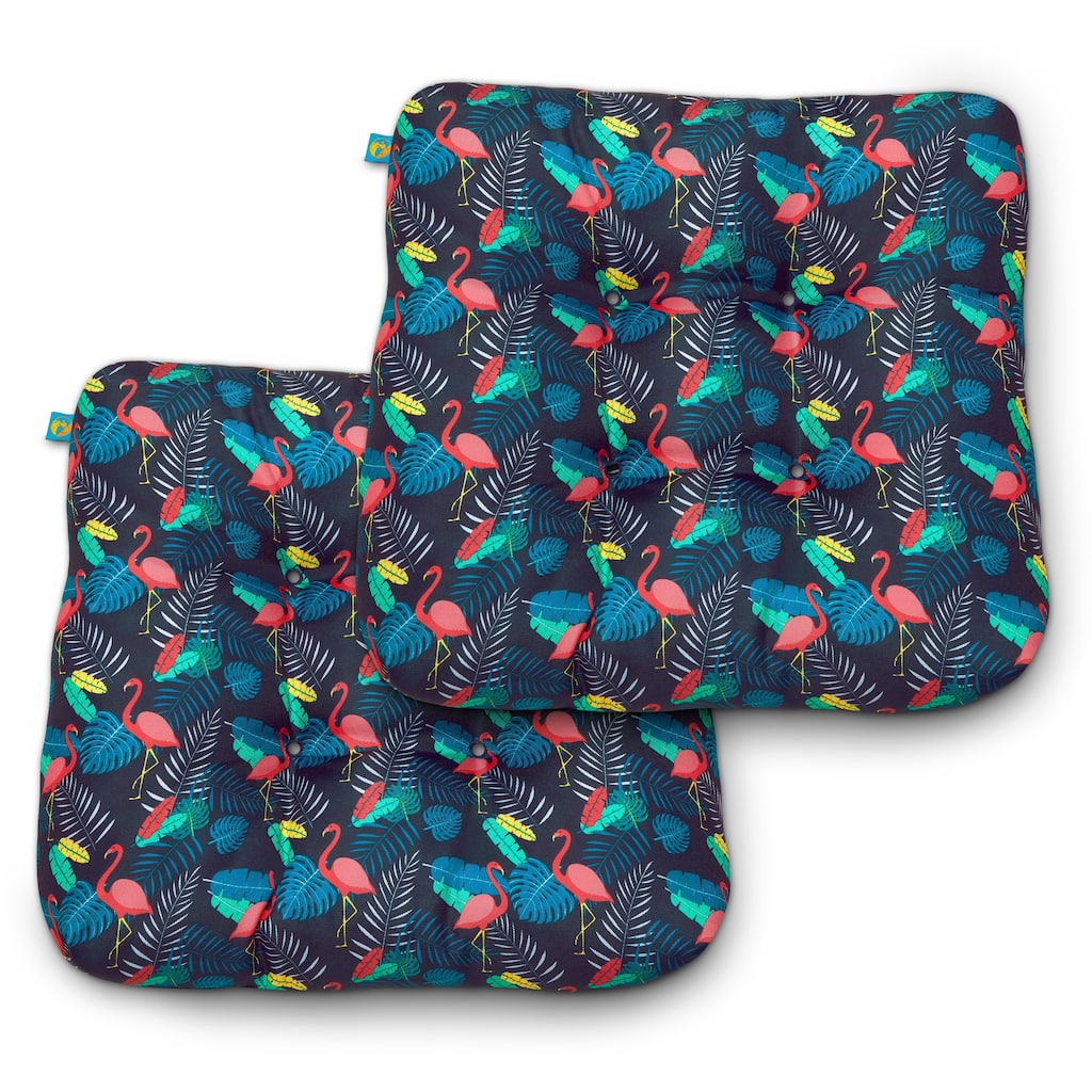 Duck Covers Water-Resistant Indoor/Outdoor Seat Cushions, 19 x 19 x 5 Inch, 2 Pack