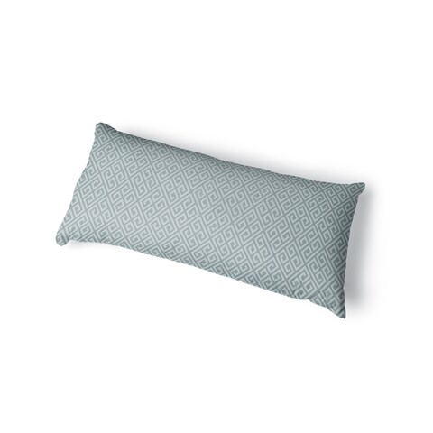 GREEK BLUE Body Pillow By Kavka Designs - Blue, Grey
