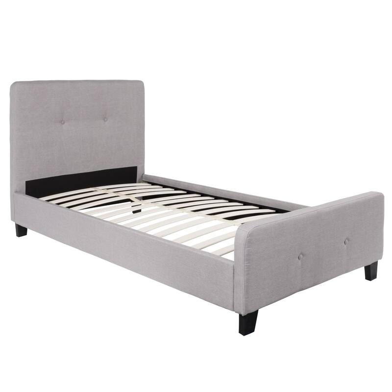 Tufted Platform Bed with 10 Inch Pocket Spring Mattress
