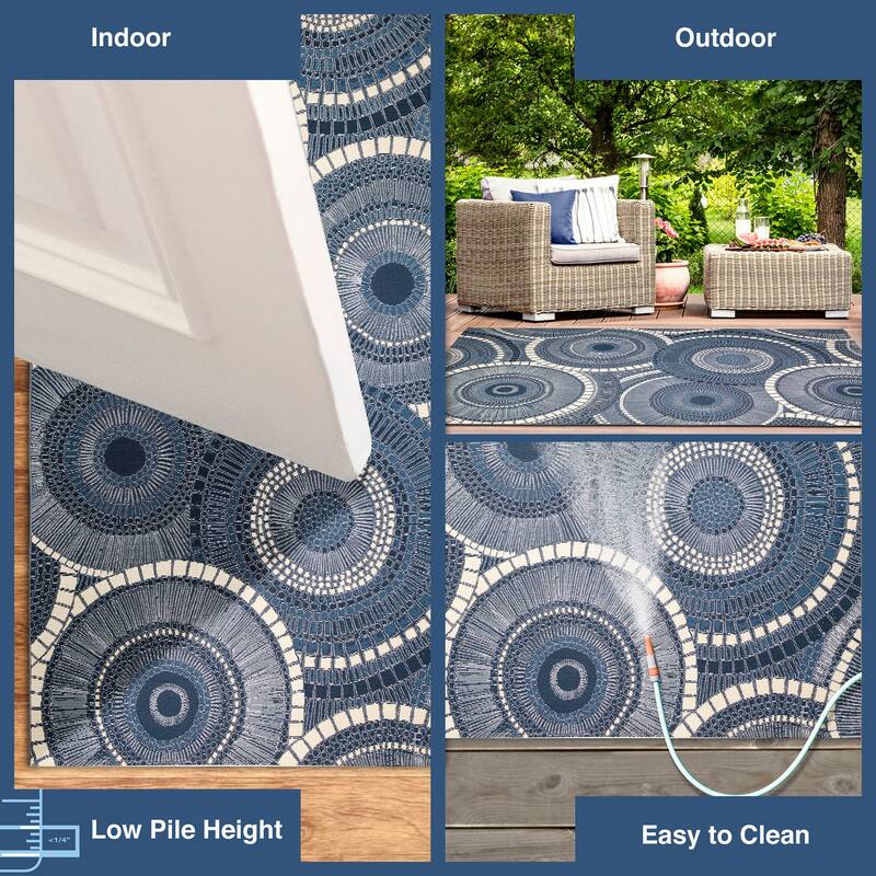 Liora Manne Marina Circles Indoor/Outdoor Area Rug