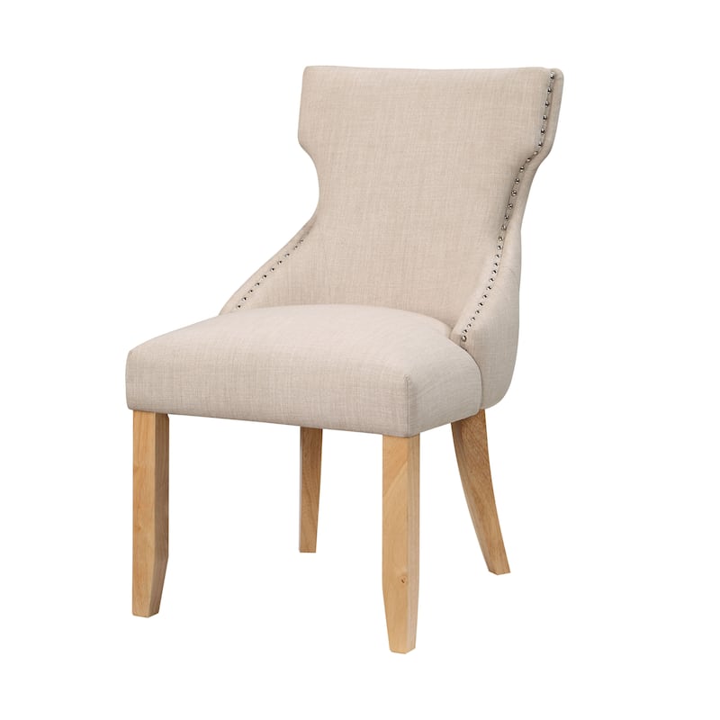 Gaji Contemporary Wood Tufted Wingback 2-Piece Side Chairs by Furniture of America