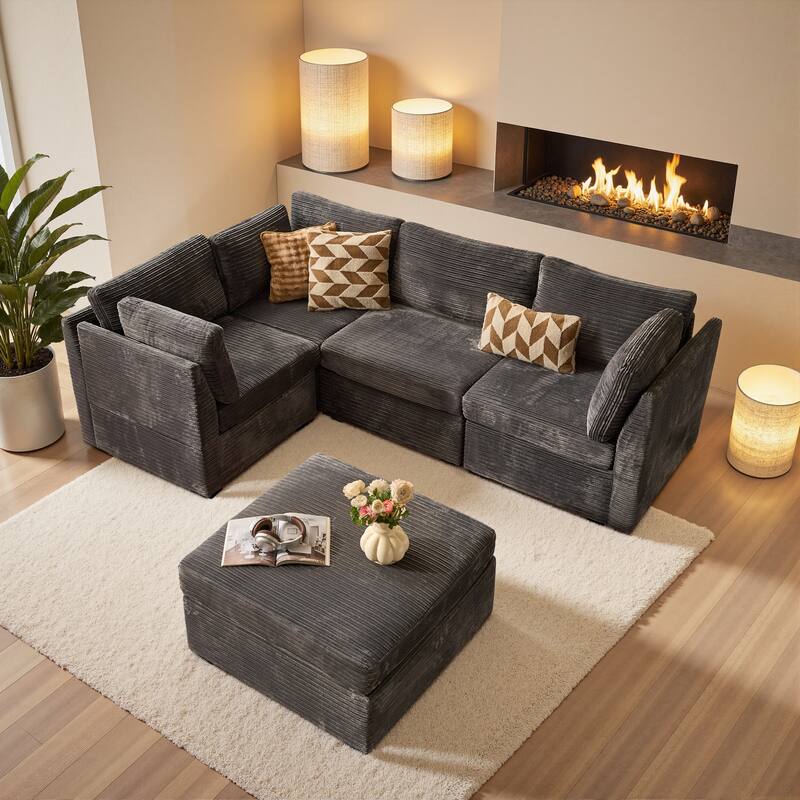 OVIOS Modular Cloud-Like Sofa (with Ottoman)