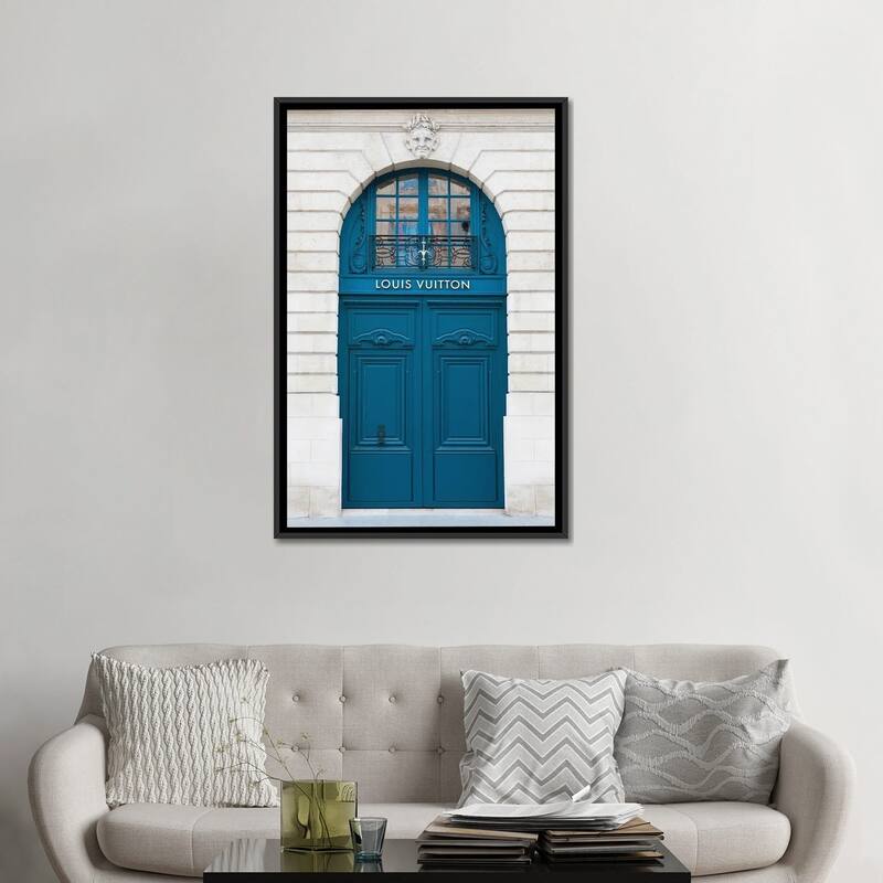 iCanvas "Louis Vuitton Door Paris Vendome" by Karen Mandau Framed Canvas Print