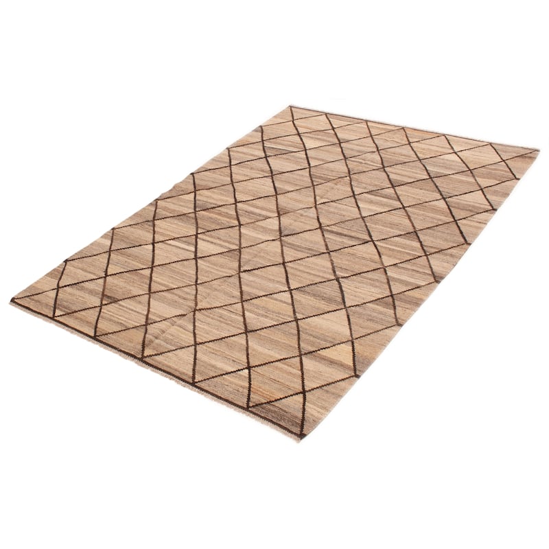 Sivas Taupe Kilim 5'9" x 8'0" - 5'9 x 8'0