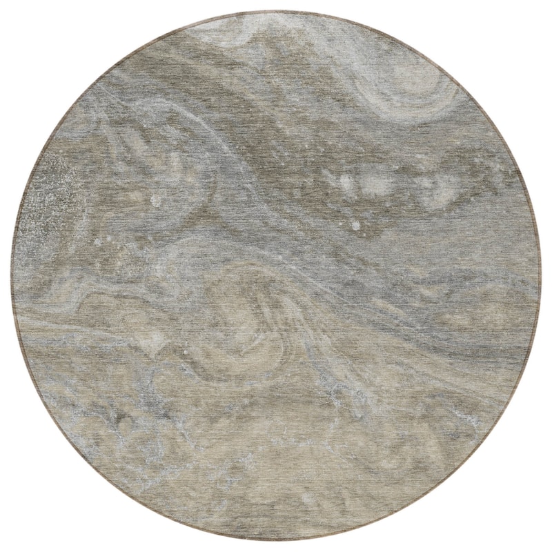 HomeRoots Abstract Transitional Rectangle Outdoor Rug