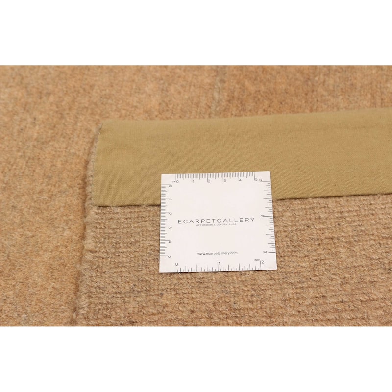 ECARPETGALLERY Hand-knotted Opulence Tan Wool Rug - 6'0 x 8'2