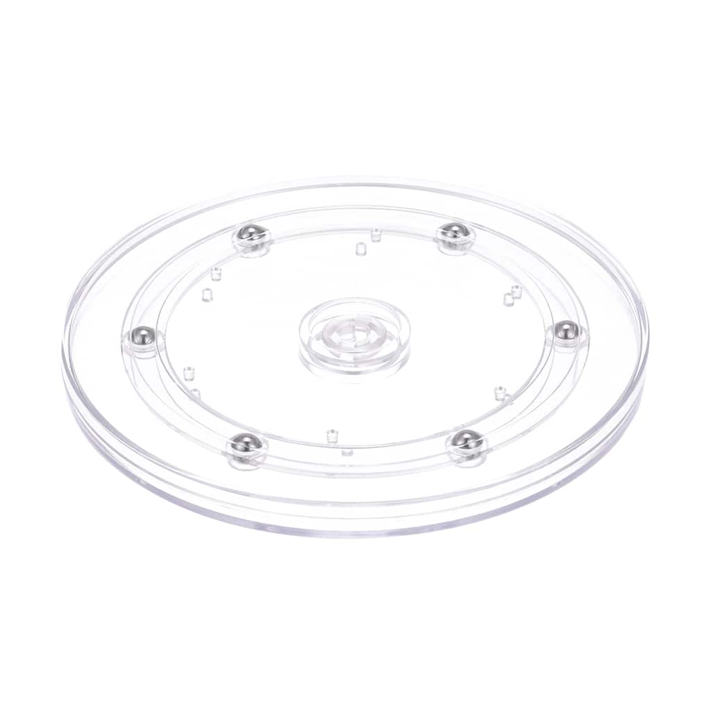 6inch Rotating Swivel Stand with Steel Ball Lazy Susan Base Turntable Clear