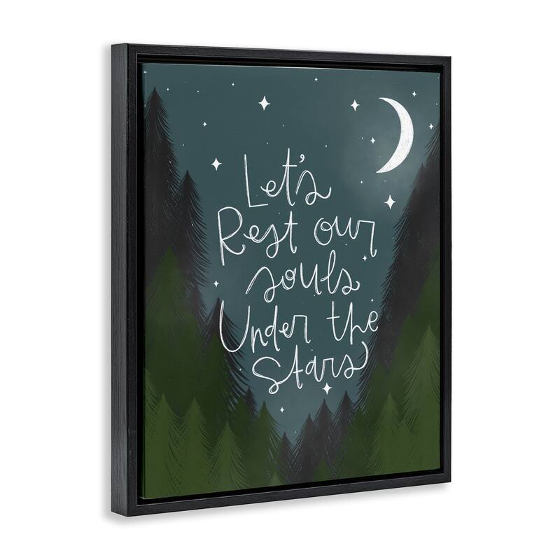 Stupell Rest Our Souls Under Stars Framed Floater Canvas Wall Art Design By Mandy Ford Art + Illustration