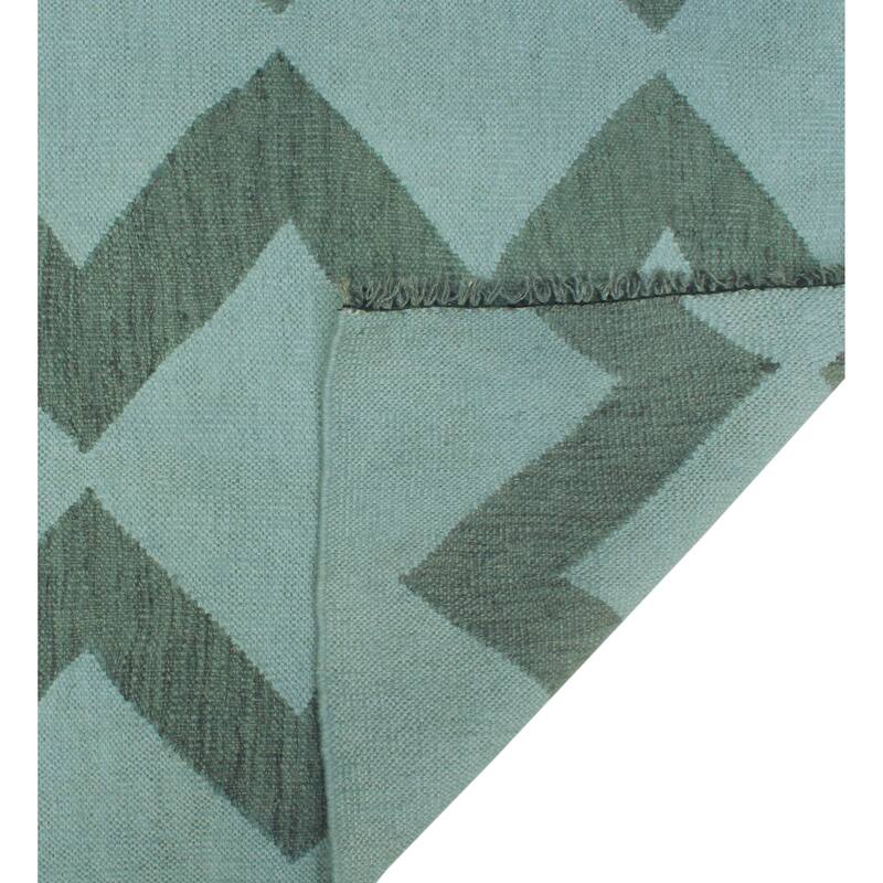 Noori Rug Overdyed Flatweave Amber Grey/Drk. Grey Rug - 6'9" x 8'5"