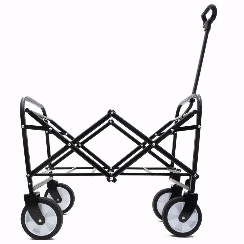 Minimeetall Colorful Collapsible Wagon Cart with Strapping System - Beach Wagon, Utility Cart