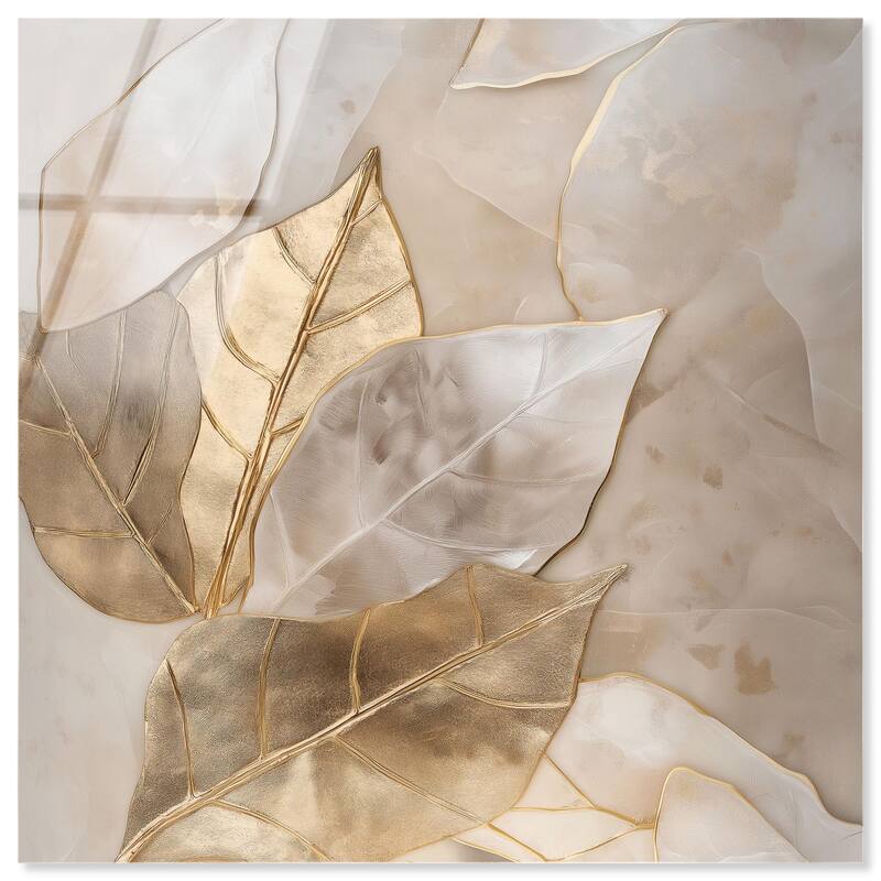 Golden Boughs Acrylic by Art Remedy, Ready to Hang - 24" x 24"