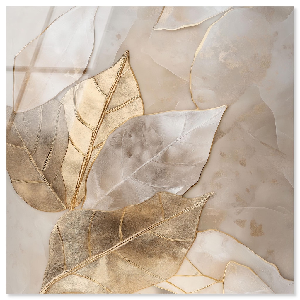 Golden Boughs Acrylic by Art Remedy, Ready to Hang