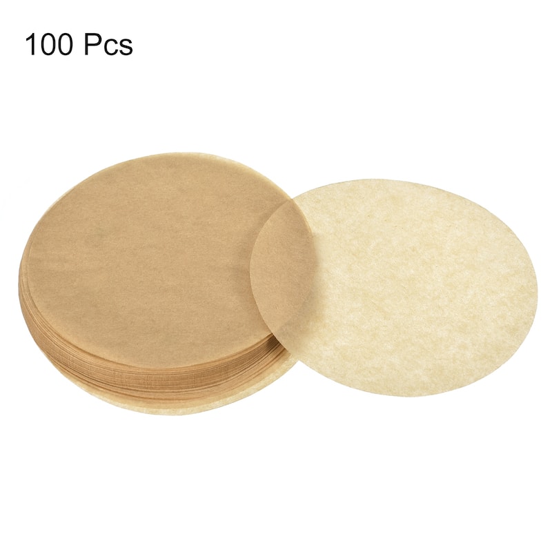 4 inch Parchment Paper Rounds Set of 100 Non Stick Baking Parchment Circle Brown