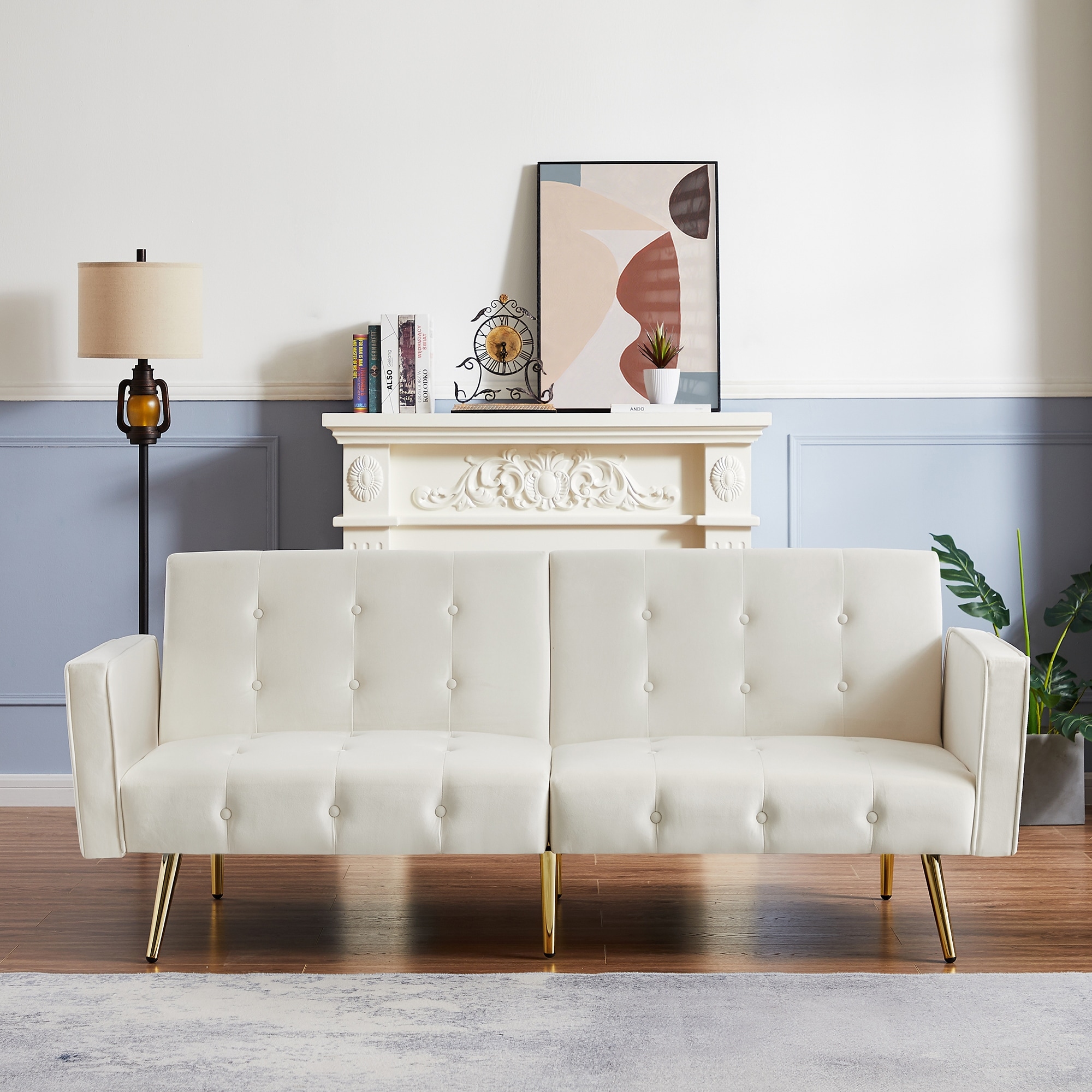Naomi home on sale button tufted futon
