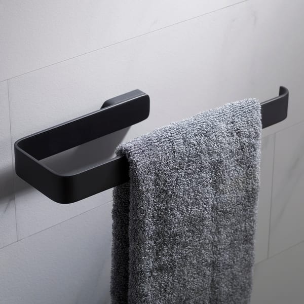 slide 2 of 21, KRAUS Stelios Bathroom Towel Ring Matte Black