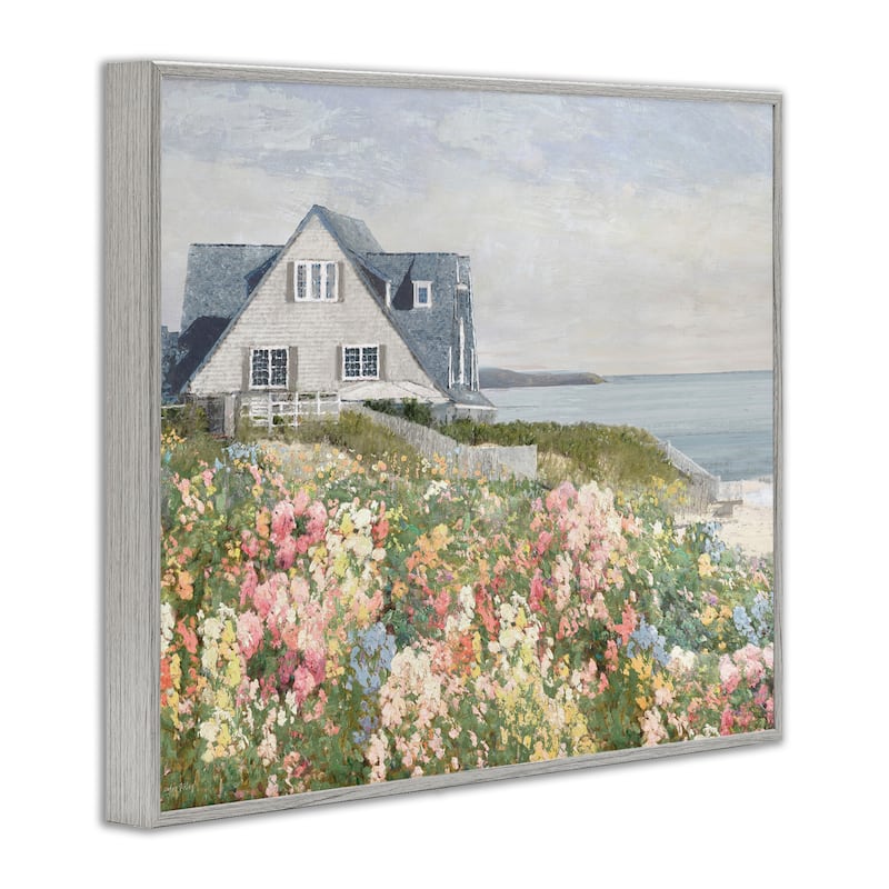 Stupell Coastal Cottage Meadow Framed Giclee Art Design By Amber Sterling