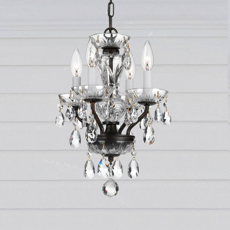Crystorama Lighting Group Traditional Crystal 4 Light 11" Wide