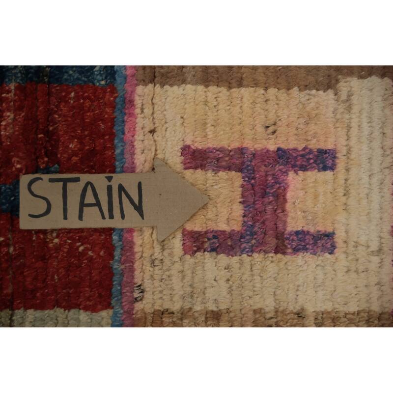 Hand Knotted Oriental 100% Wool Carpet Modern All-Over Multi-Colored Moroccan Area Rug - 17' 5'' X 12' 4''