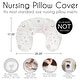 preview thumbnail 6 of 4, Sweet Jojo Designs Star and Moon Nursing Breastfeeding Pillow Cover Case (Pillow Not Included) Blush Pink Gold Grey Celestial