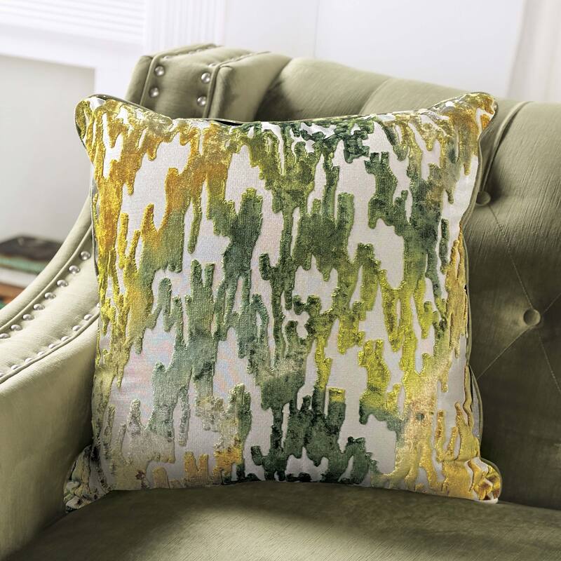 Olie Transitional Green Solid Wood Padded Loveseat by Furniture of America